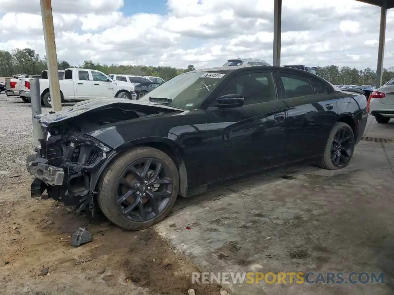 1 Photograph of a damaged car 2C3CDXBG8PH584095 DODGE CHARGER 2023
