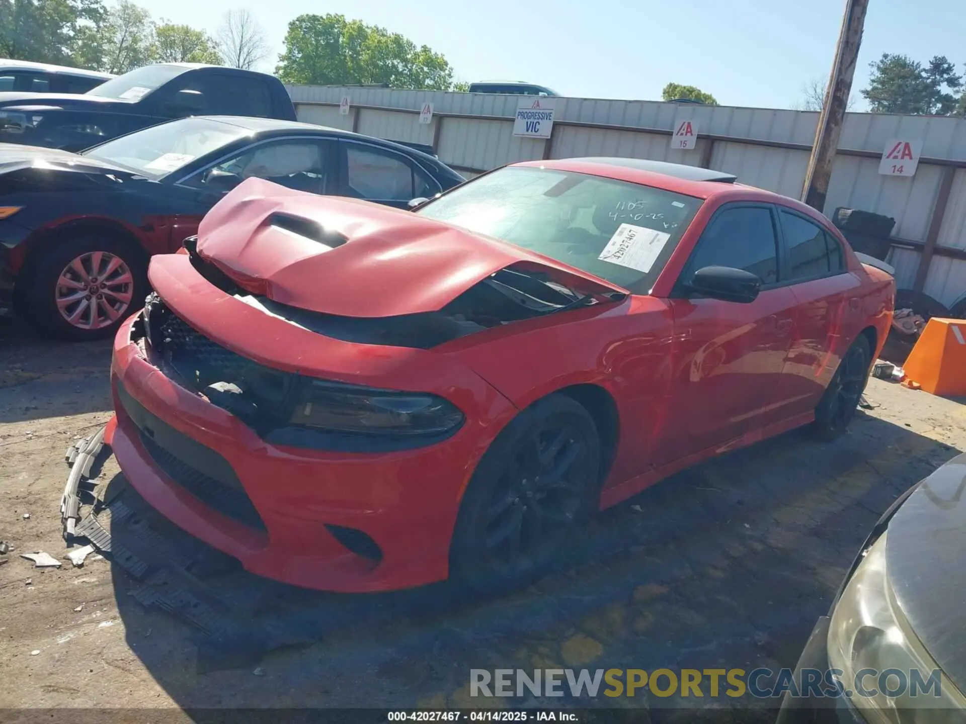 2 Фотография поврежденного автомобиля 2C3CDXCT0PH608515 DODGE CHARGER 2023