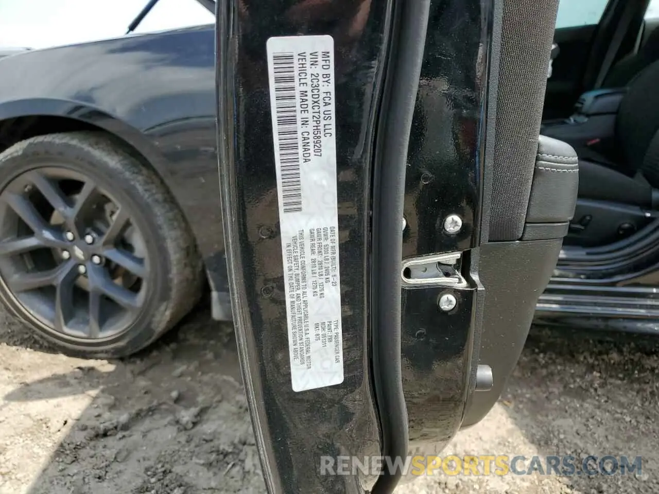 12 Photograph of a damaged car 2C3CDXCT2PH589207 DODGE CHARGER 2023