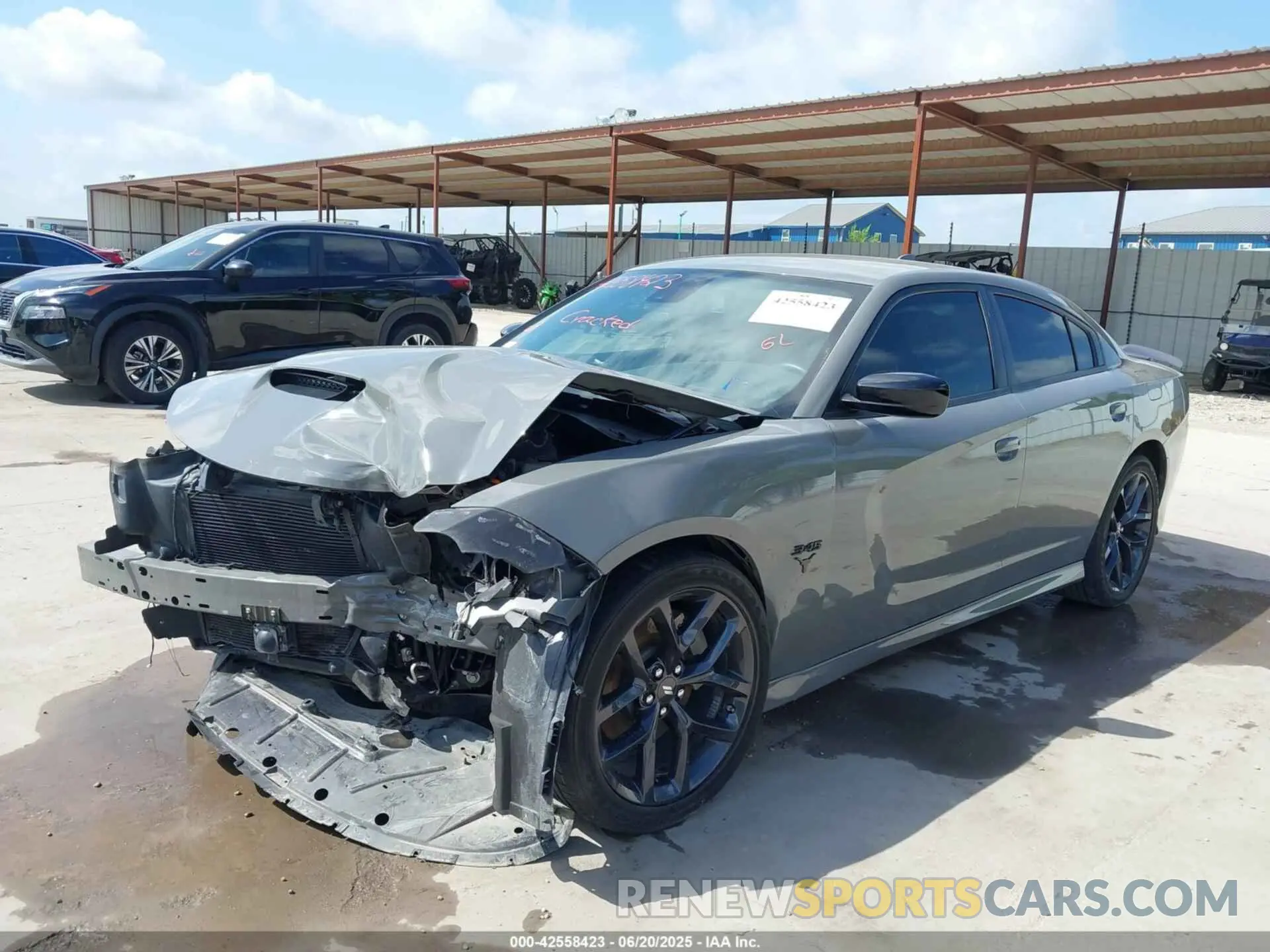 2 Photograph of a damaged car 2C3CDXCT5PH572045 DODGE CHARGER 2023