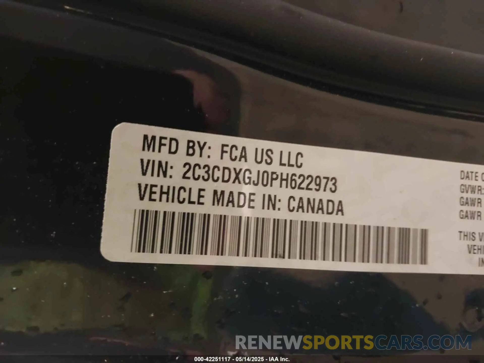 9 Фотография поврежденного автомобиля 2C3CDXGJ0PH622973 DODGE CHARGER 2023