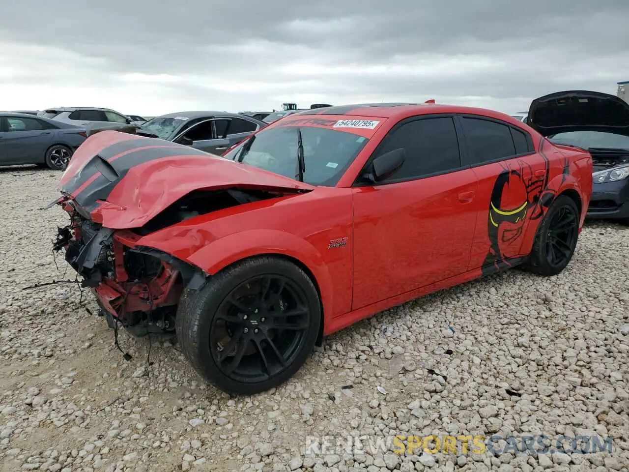 1 Photograph of a damaged car 2C3CDXGJ2PH687128 DODGE CHARGER 2023