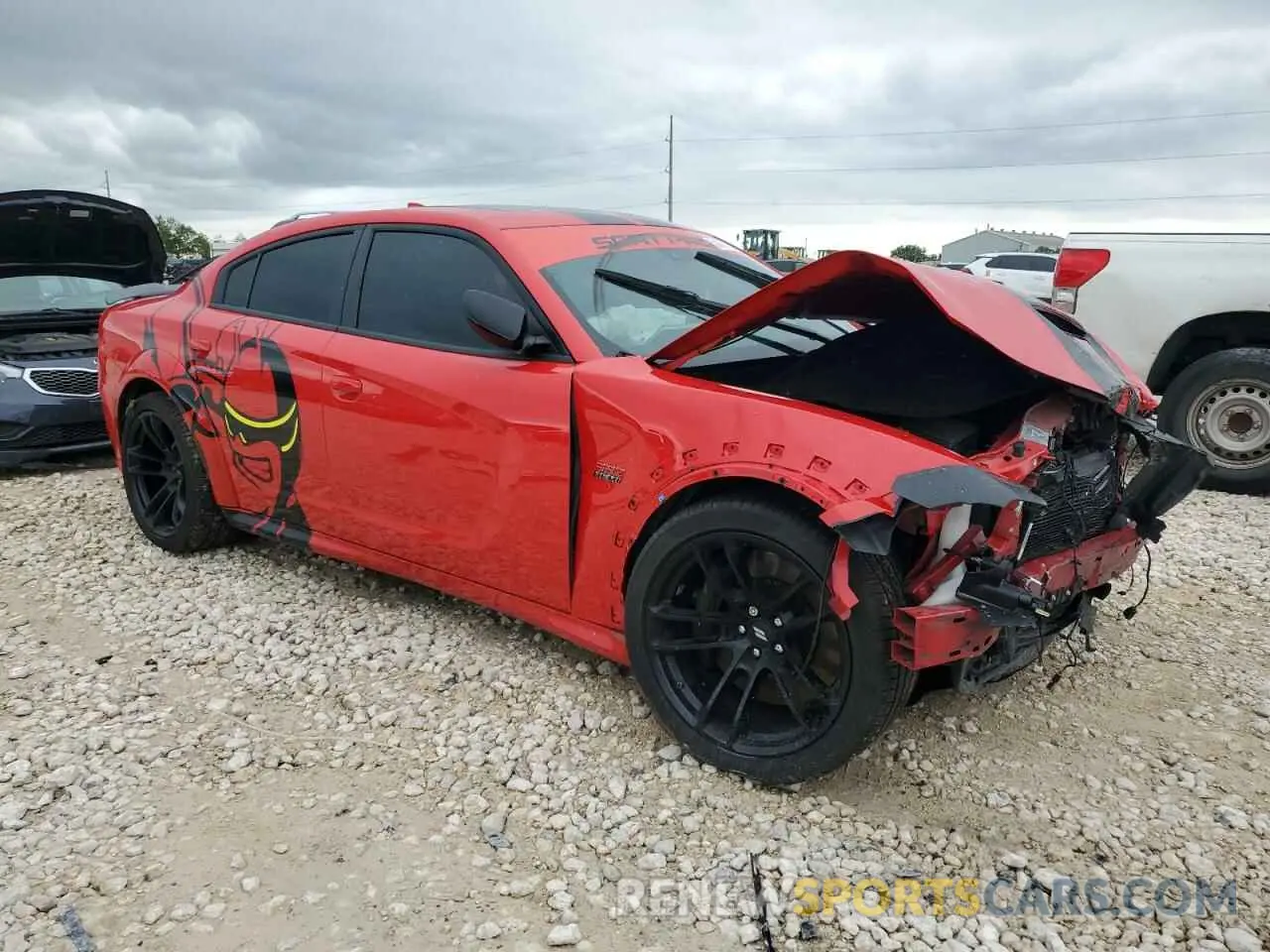 4 Photograph of a damaged car 2C3CDXGJ2PH687128 DODGE CHARGER 2023