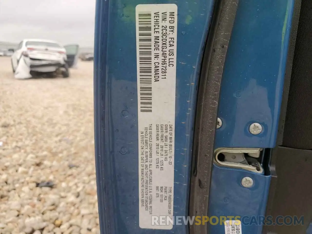 14 Photograph of a damaged car 2C3CDXGJ4PH672811 DODGE CHARGER 2023