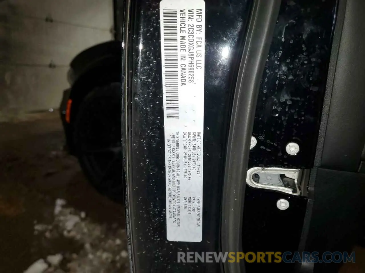 14 Фотография поврежденного автомобиля 2C3CDXGJ8PH690258 DODGE CHARGER 2023