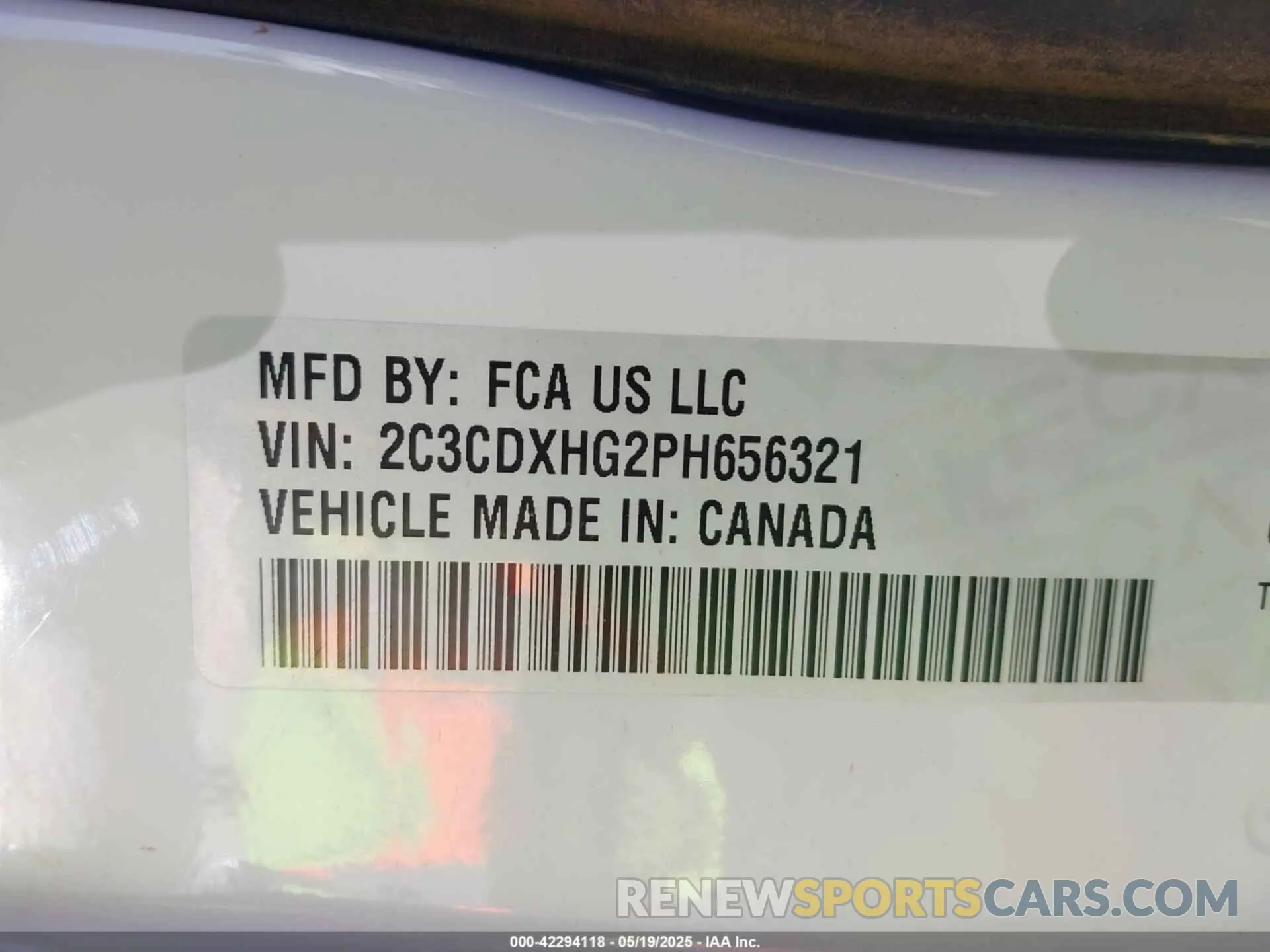 9 Photograph of a damaged car 2C3CDXHG2PH656321 DODGE CHARGER 2023