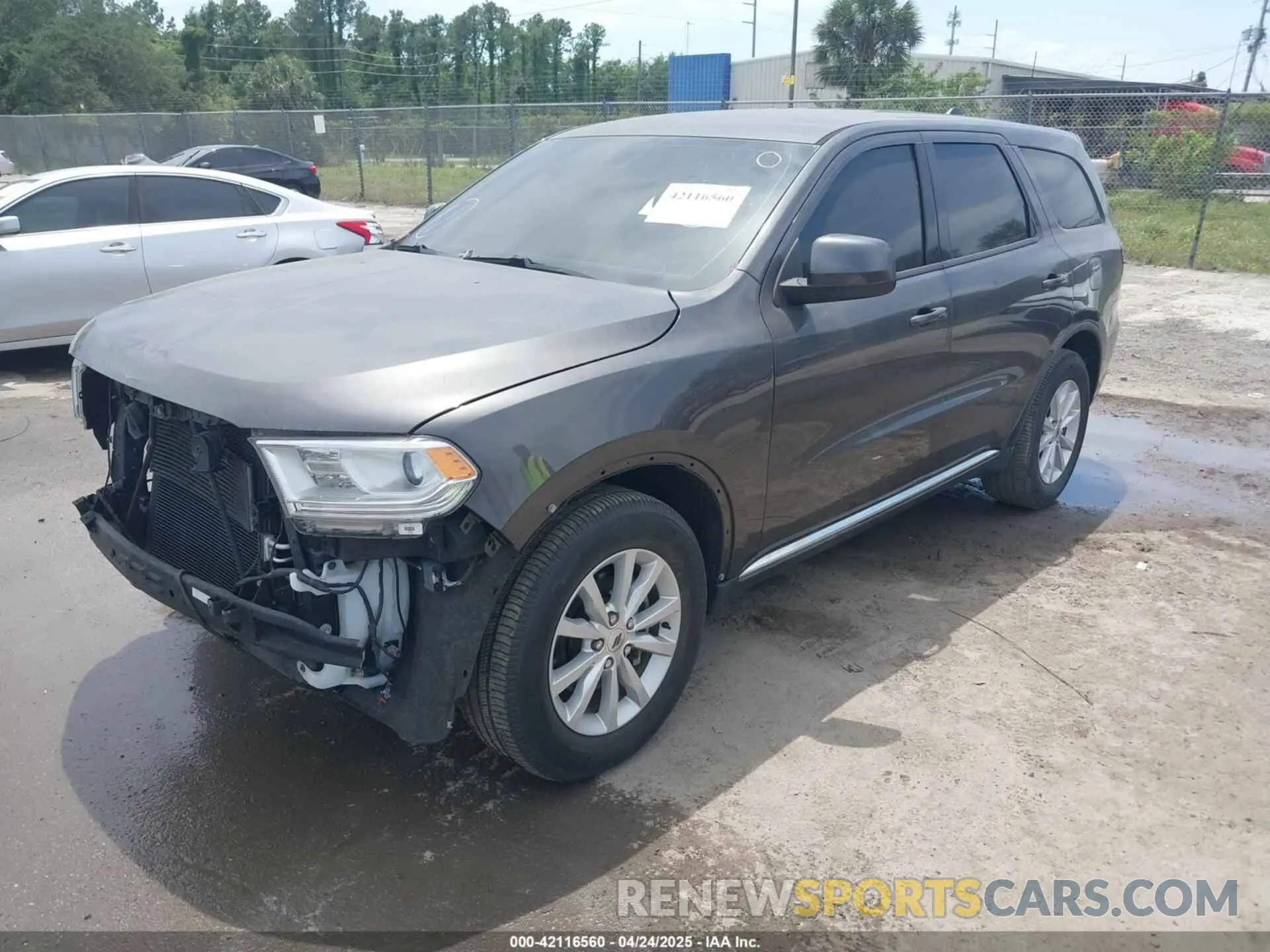 2 Photograph of a damaged car 1C4RDHAG9KC701000 DODGE DURANGO 2019