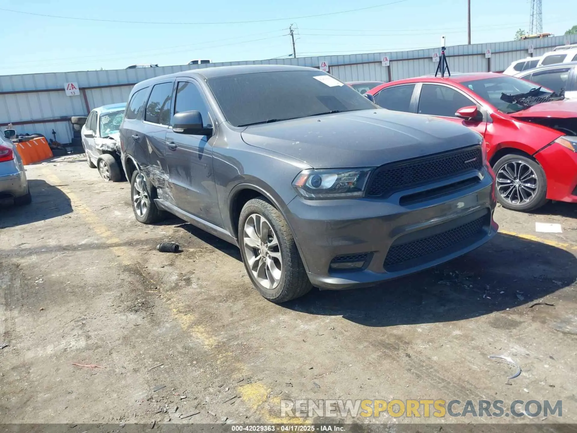 1 Photograph of a damaged car 1C4RDHDG1KC675844 DODGE DURANGO 2019
