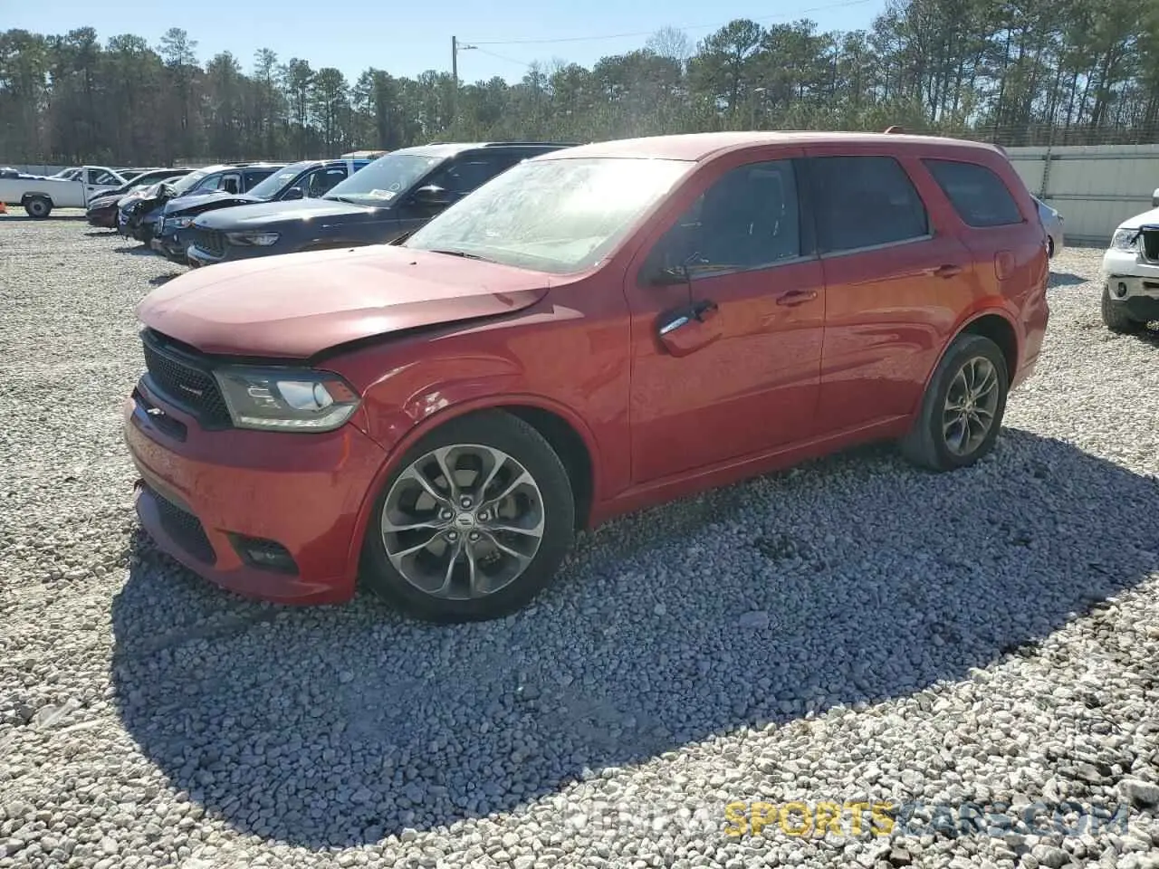 1 Photograph of a damaged car 1C4RDHDG7KC684337 DODGE DURANGO 2019