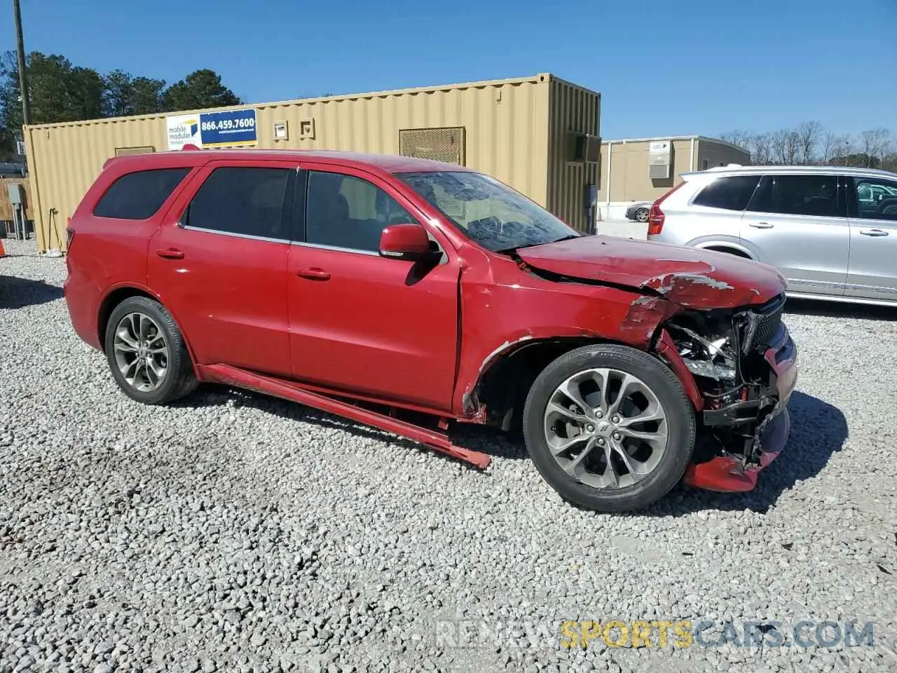 4 Photograph of a damaged car 1C4RDHDG7KC684337 DODGE DURANGO 2019