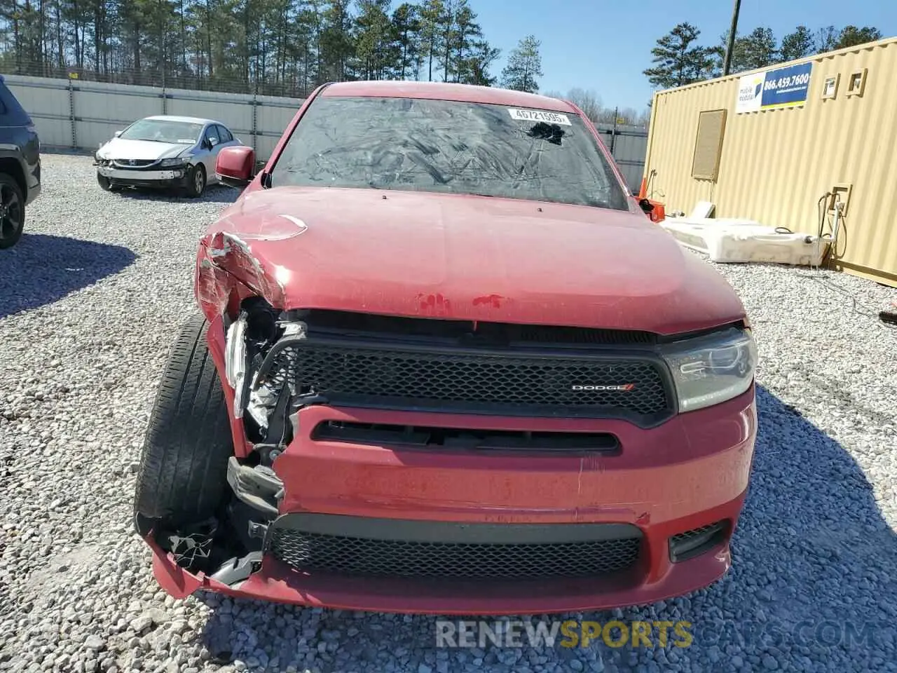 5 Photograph of a damaged car 1C4RDHDG7KC684337 DODGE DURANGO 2019