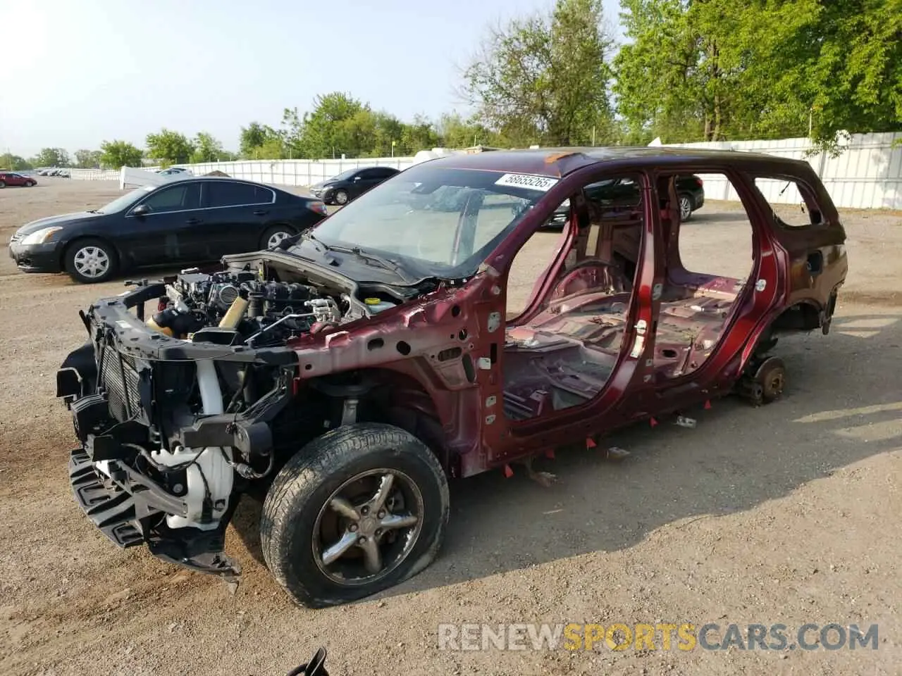 1 Photograph of a damaged car 1C4RDJDG9KC647653 DODGE DURANGO 2019