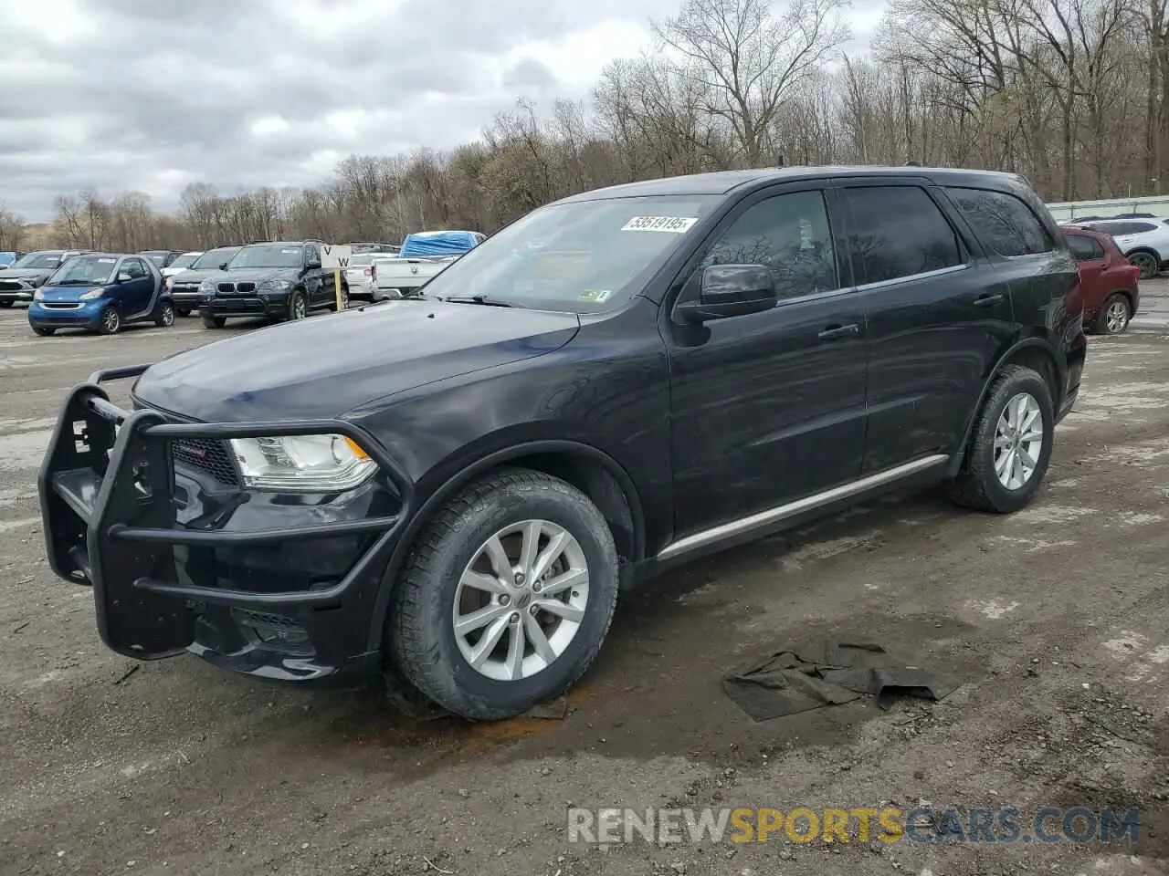 1 Photograph of a damaged car 1C4RDJFG3KC756445 DODGE DURANGO 2019