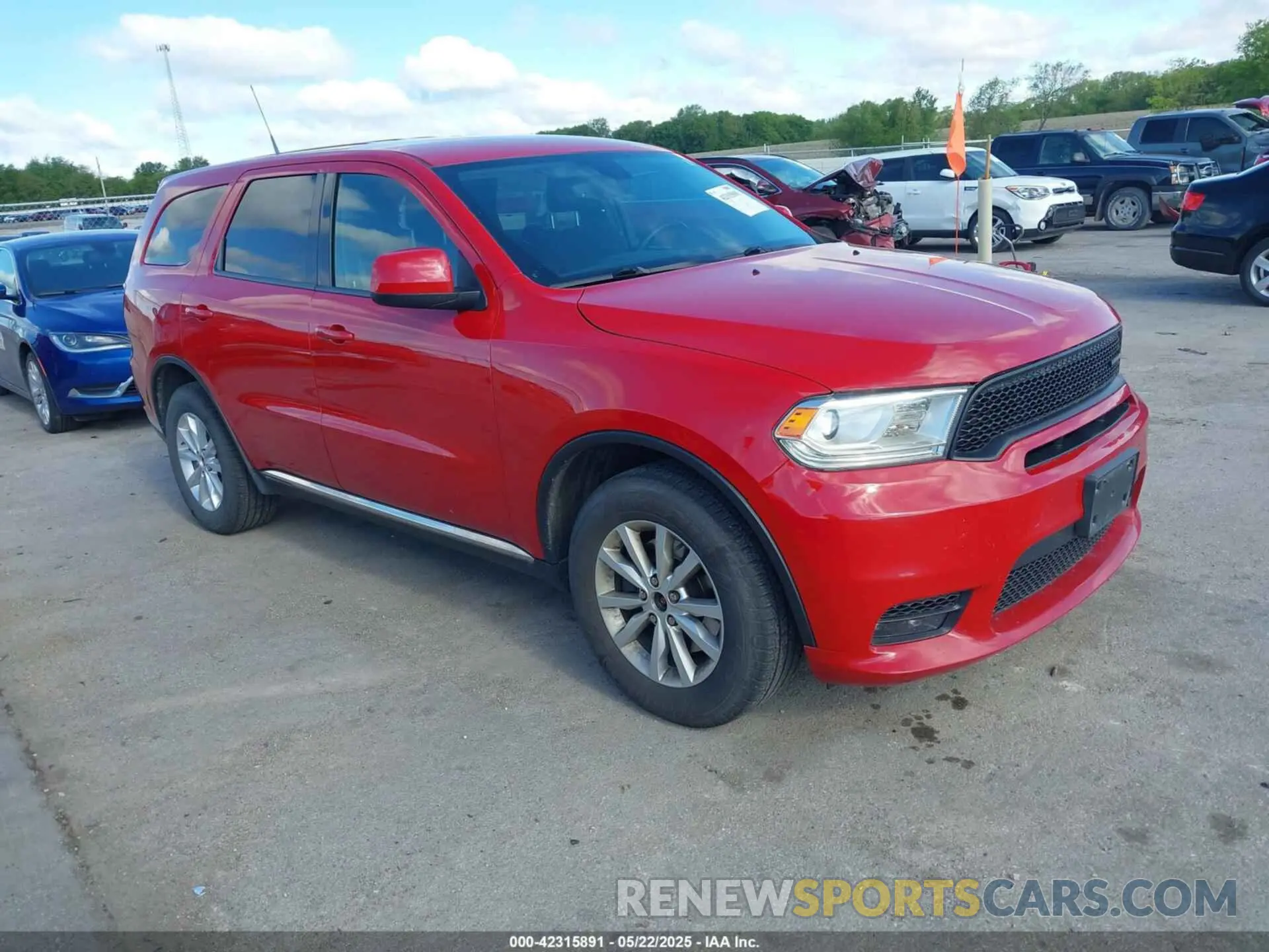1 Photograph of a damaged car 1C4RDJFGXKC711325 DODGE DURANGO 2019