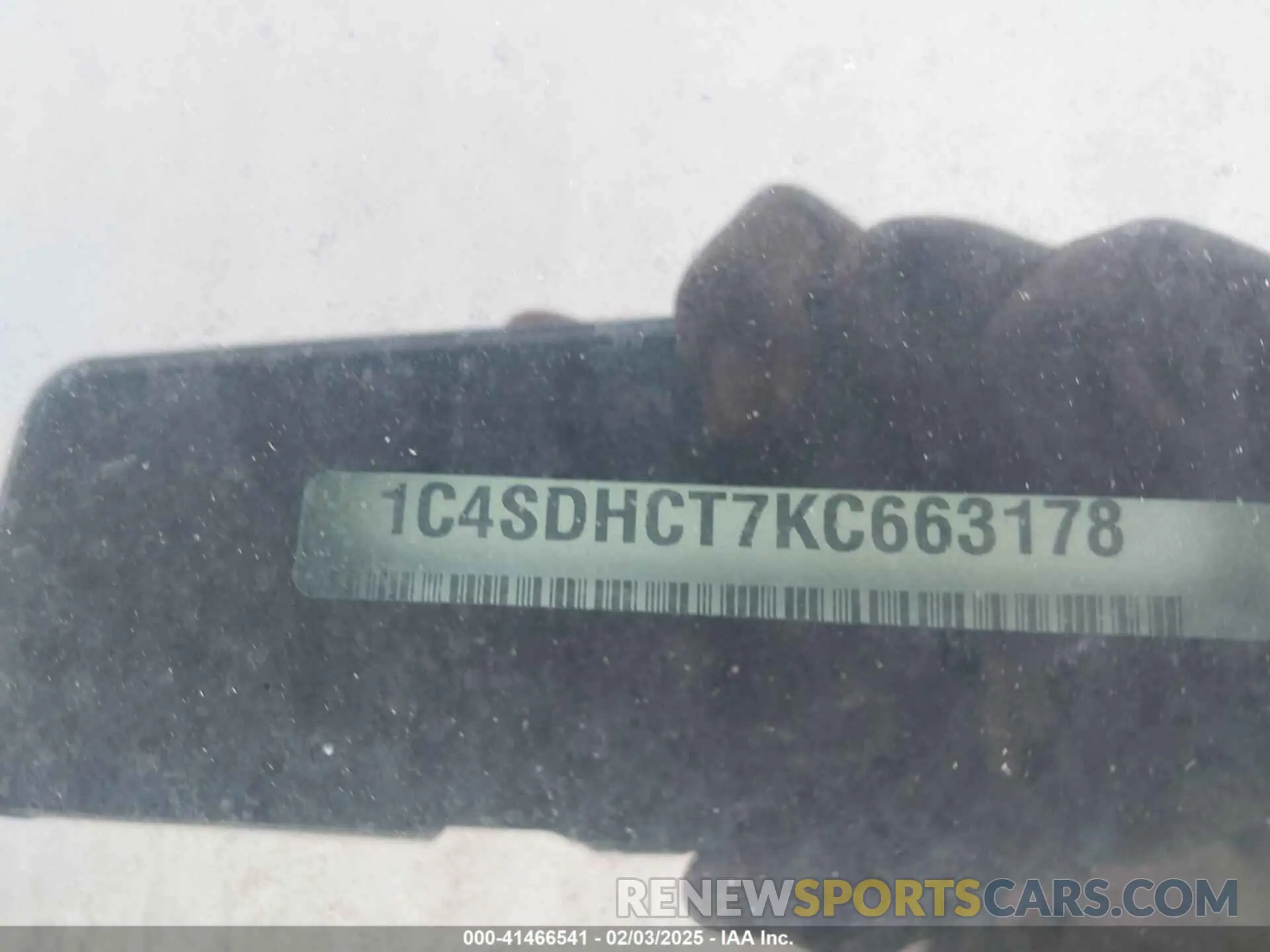 9 Photograph of a damaged car 1C4SDHCT7KC663178 DODGE DURANGO 2019