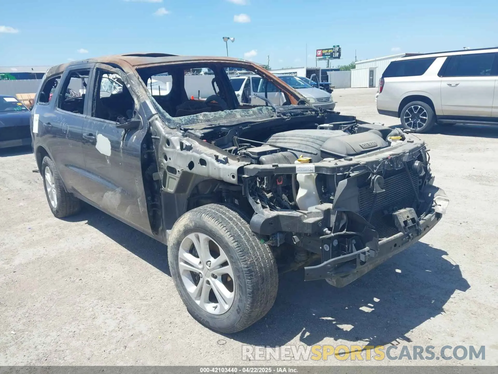1 Фотография поврежденного автомобиля 1C4SDJCT6KC622855 DODGE DURANGO 2019
