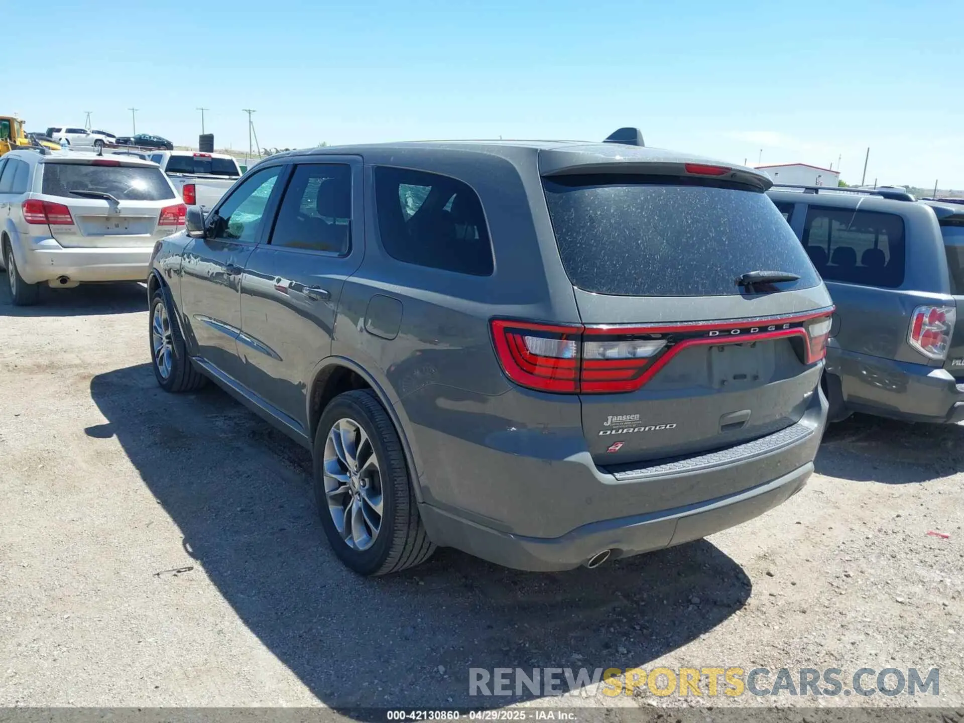 3 Photograph of a damaged car 1C4RDJDG1LC261410 DODGE DURANGO 2020