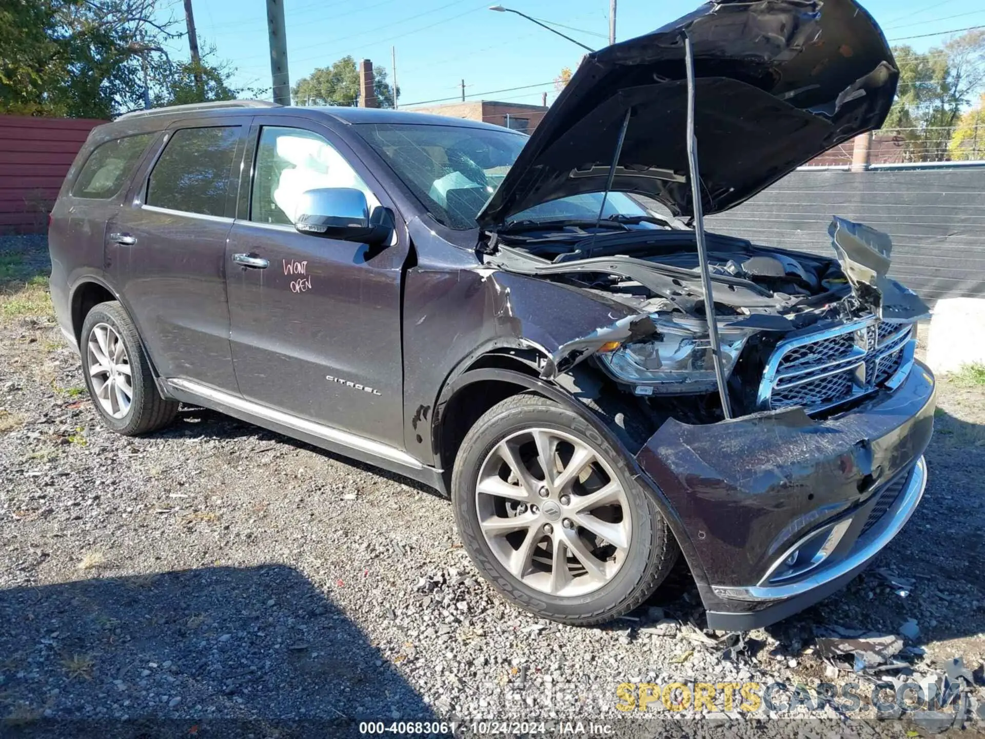 1 Photograph of a damaged car 1C4RDJEG6LC281151 DODGE DURANGO 2020