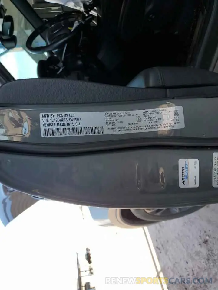 13 Фотография поврежденного автомобиля 1C4SDHCT5LC410863 DODGE DURANGO 2020