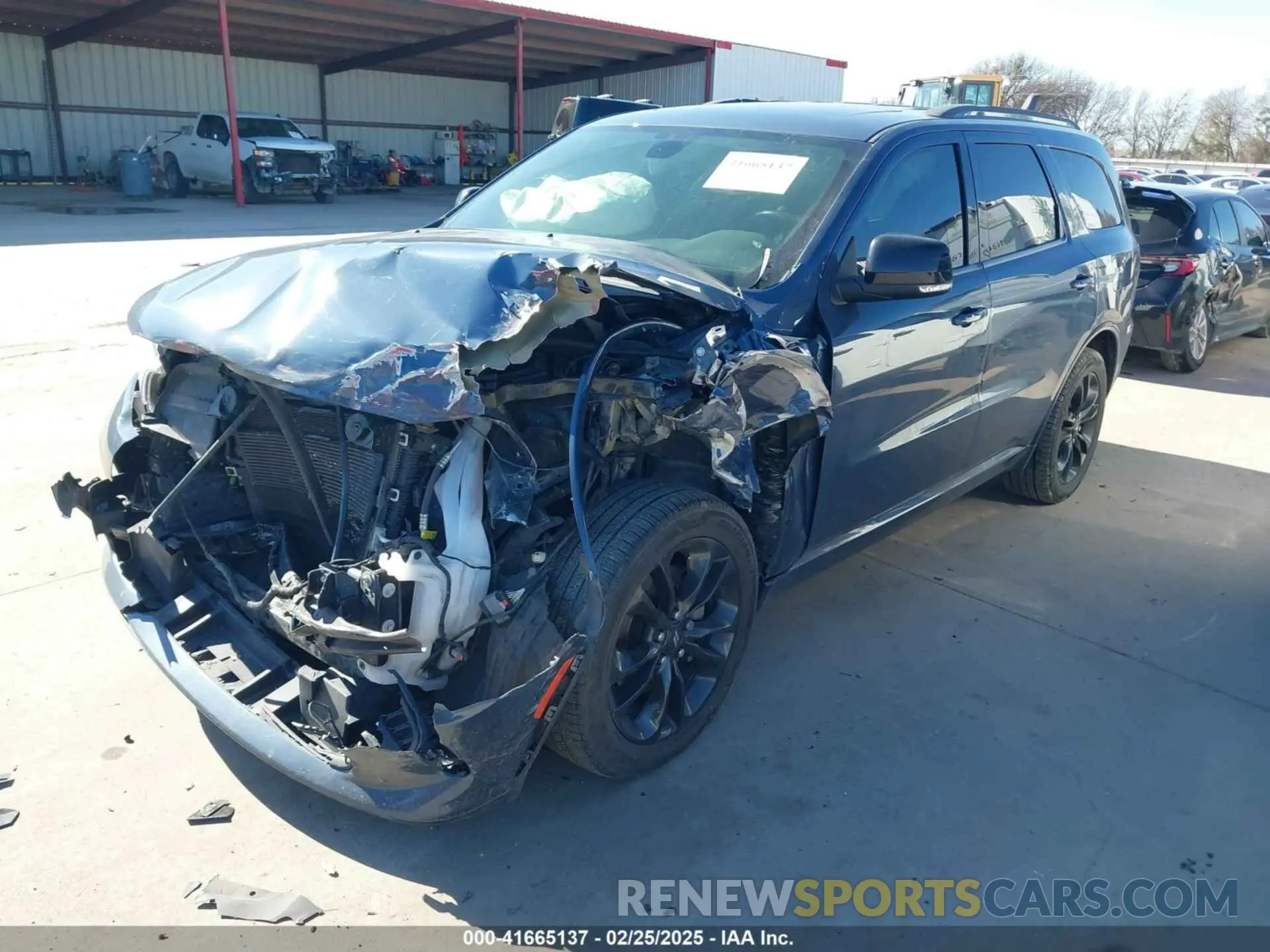 2 Photograph of a damaged car 1C4RDHDG2MC803947 DODGE DURANGO 2021