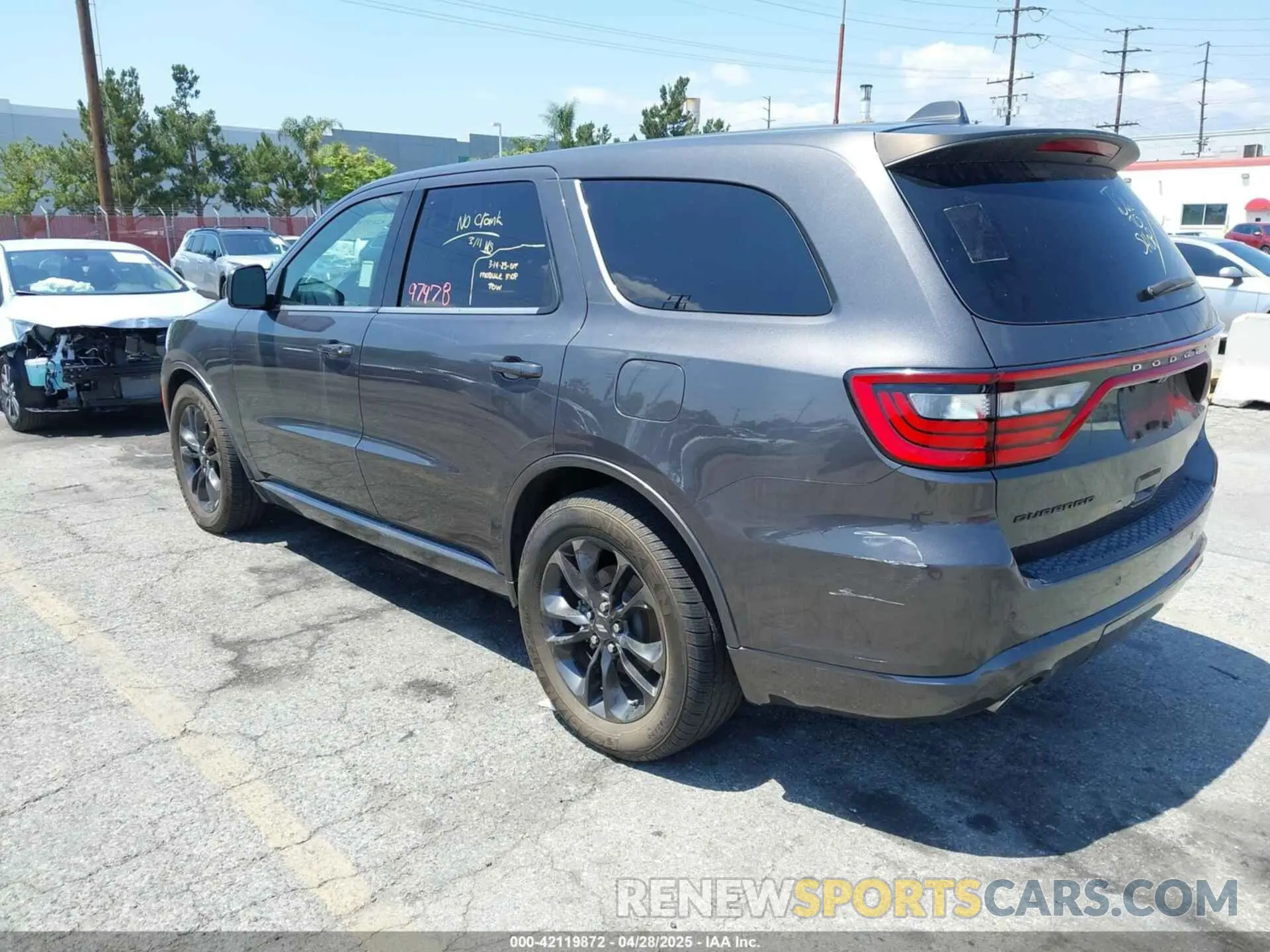 3 Фотография поврежденного автомобиля 1C4RDHDG7MC540807 DODGE DURANGO 2021