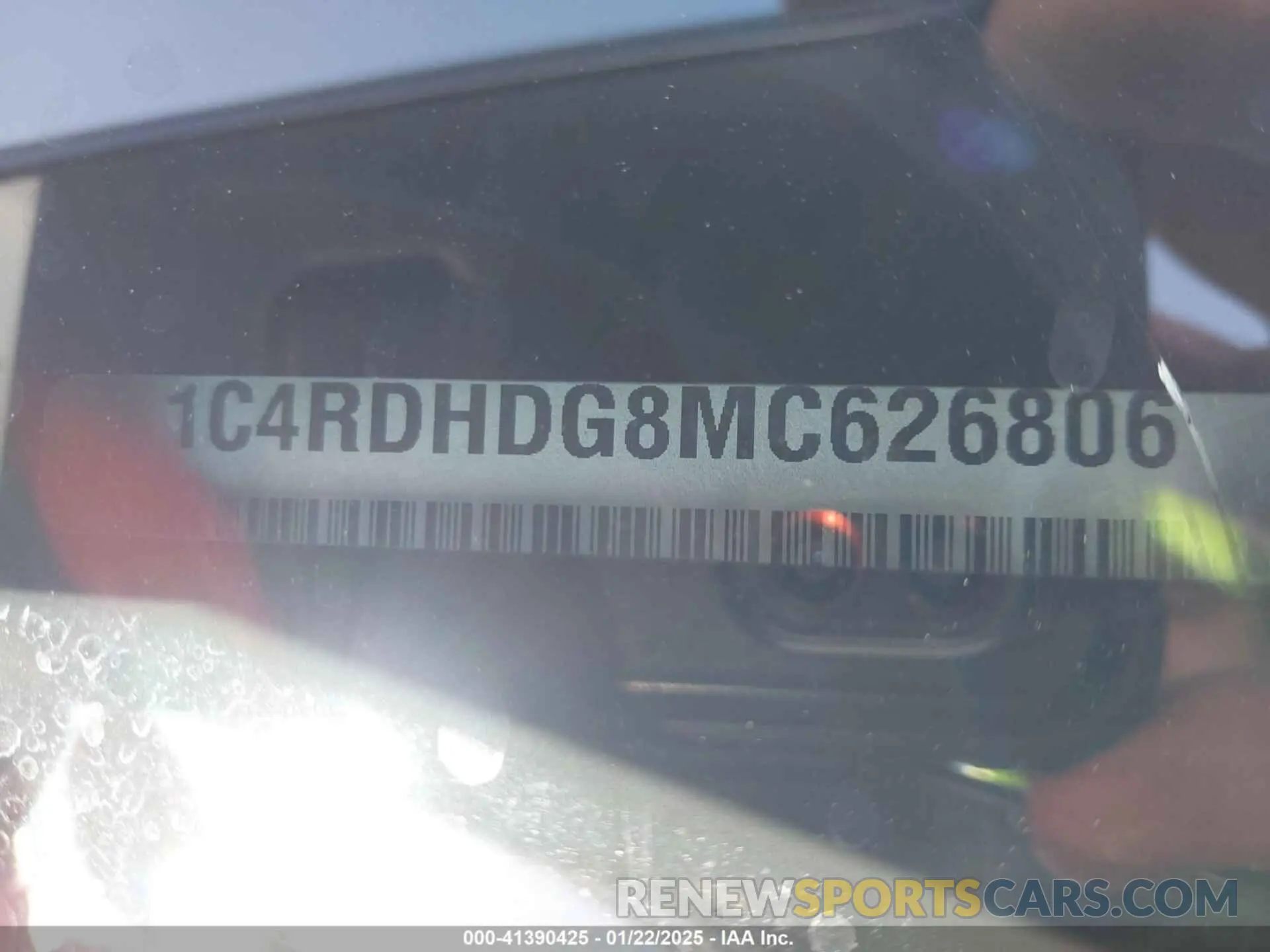 9 Фотография поврежденного автомобиля 1C4RDHDG8MC626806 DODGE DURANGO 2021