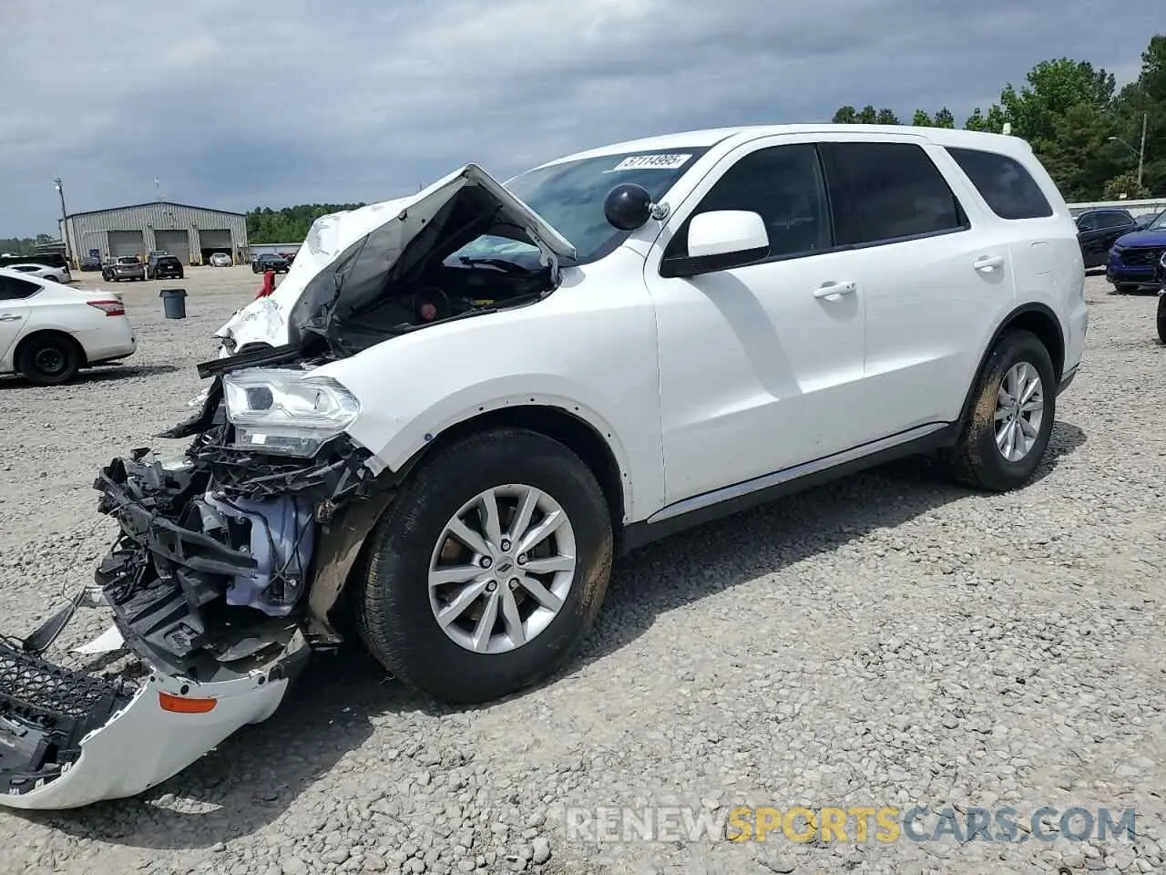 1 Photograph of a damaged car 1C4RDJAG8MC547261 DODGE DURANGO 2021