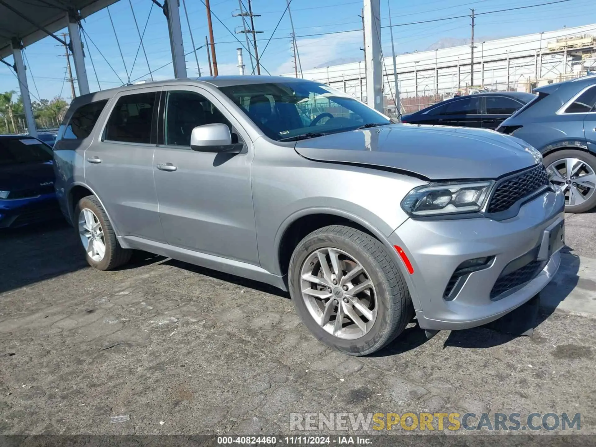 1 Photograph of a damaged car 1C4RDJDG1MC602421 DODGE DURANGO 2021