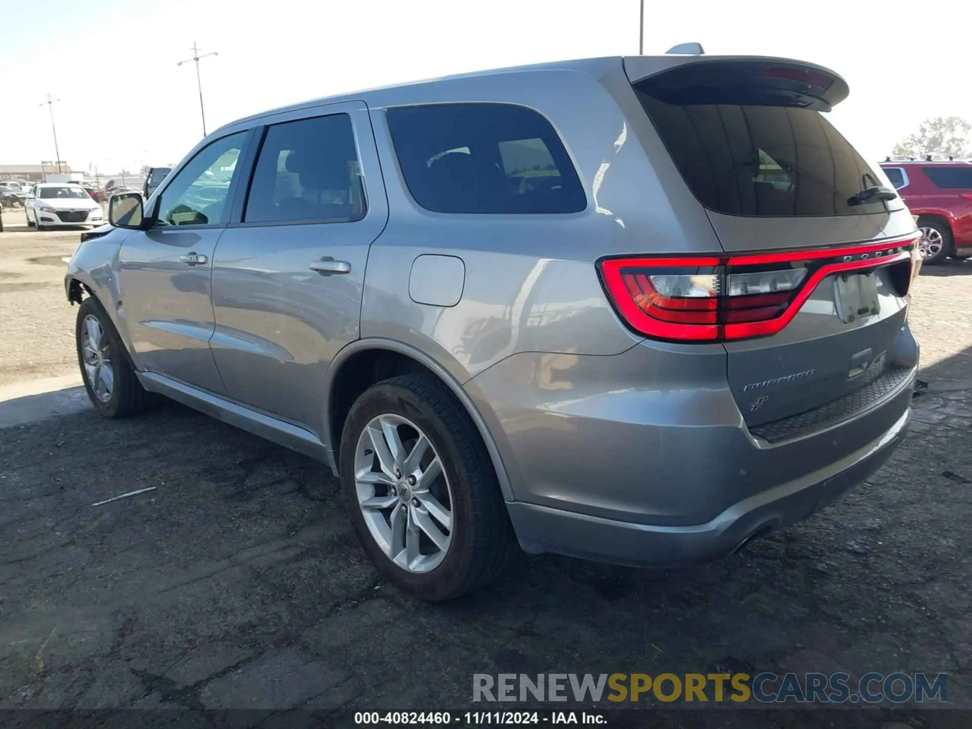 3 Photograph of a damaged car 1C4RDJDG1MC602421 DODGE DURANGO 2021