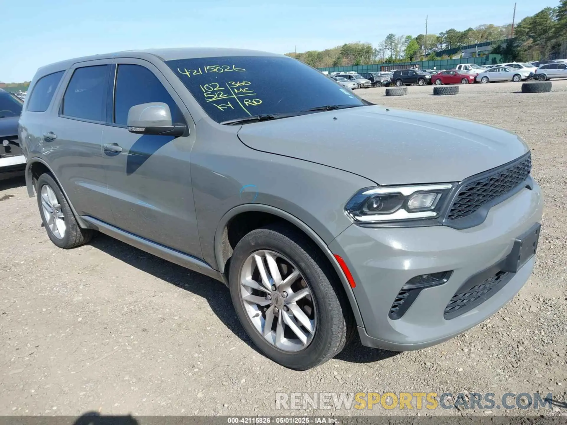 1 Photograph of a damaged car 1C4RDJDG4MC661916 DODGE DURANGO 2021