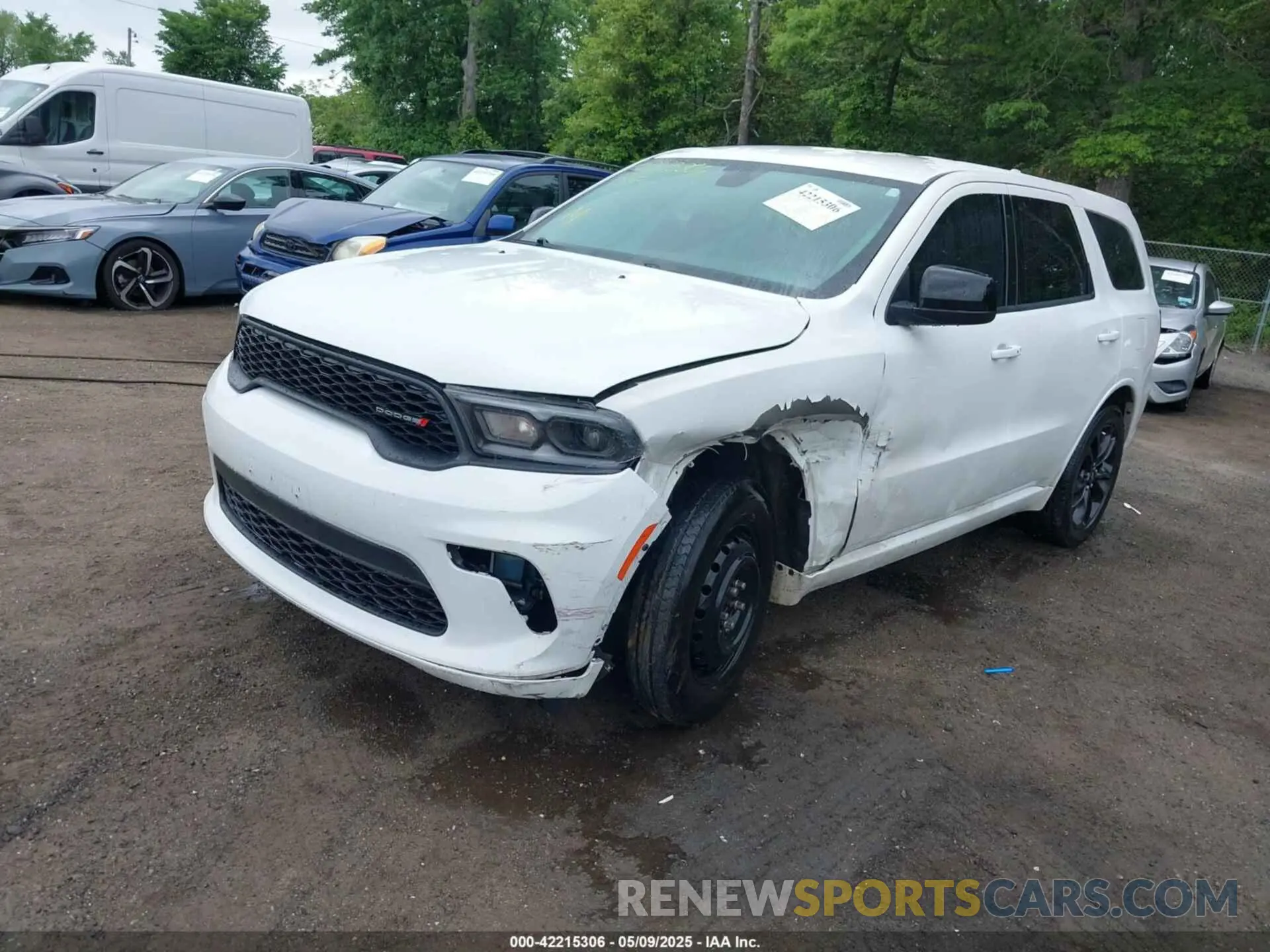 2 Photograph of a damaged car 1C4RDJDG8MC751814 DODGE DURANGO 2021