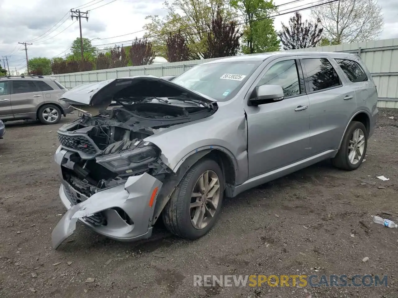 1 Photograph of a damaged car 1C4RDJDG9MC661815 DODGE DURANGO 2021