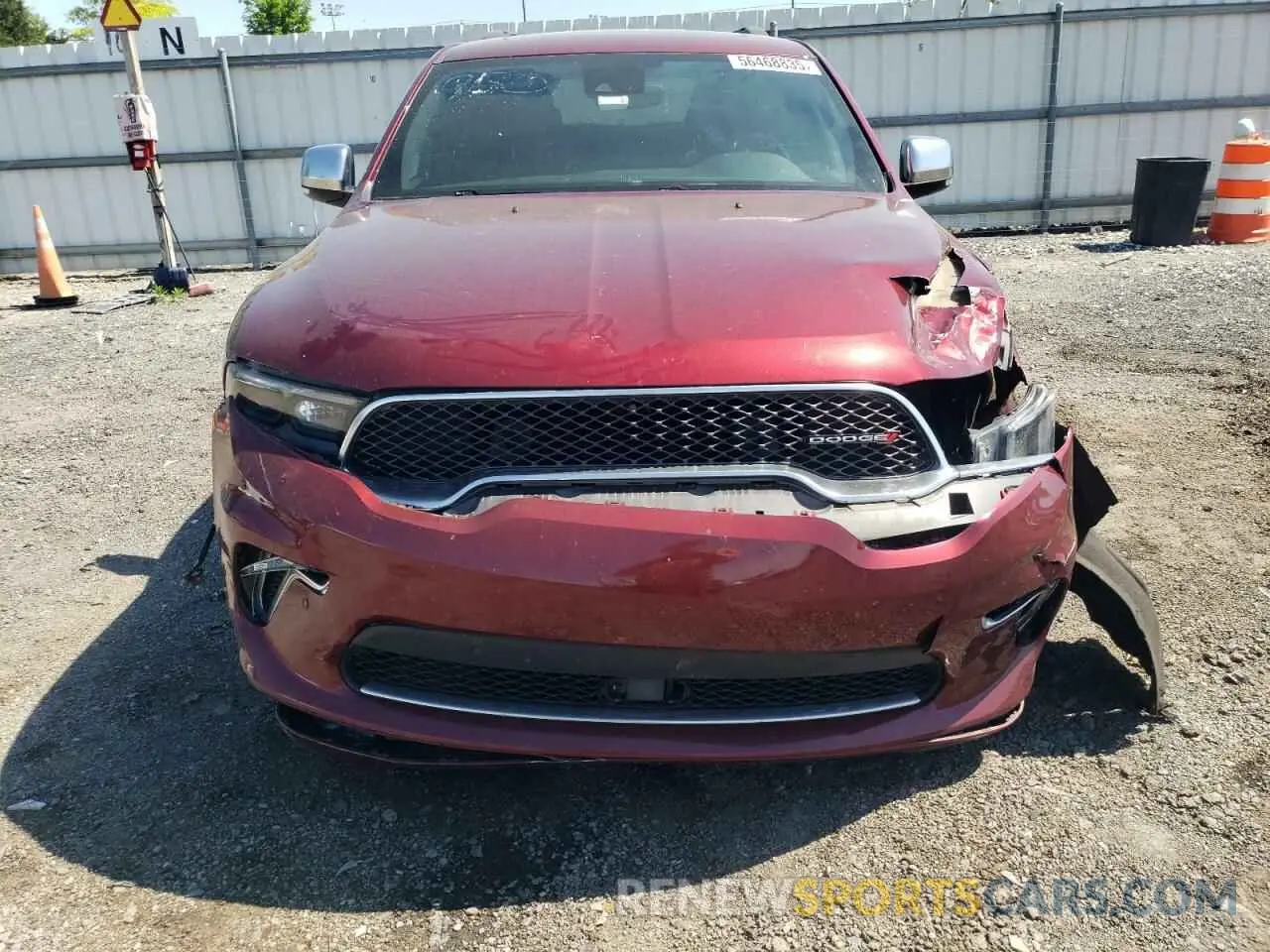 5 Фотография поврежденного автомобиля 1C4RDJEG9MC759130 DODGE DURANGO 2021