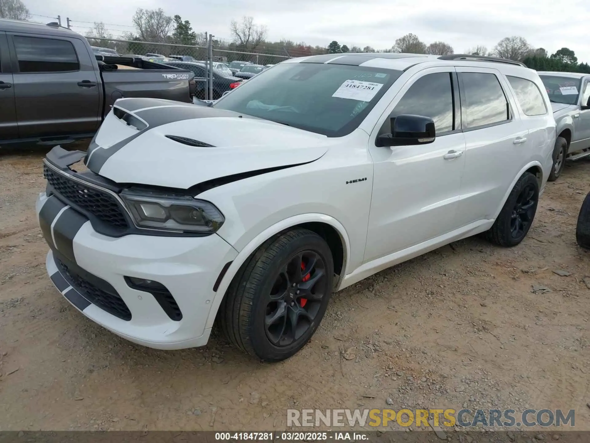 2 Photograph of a damaged car 1C4SDJCT5MC549058 DODGE DURANGO 2021