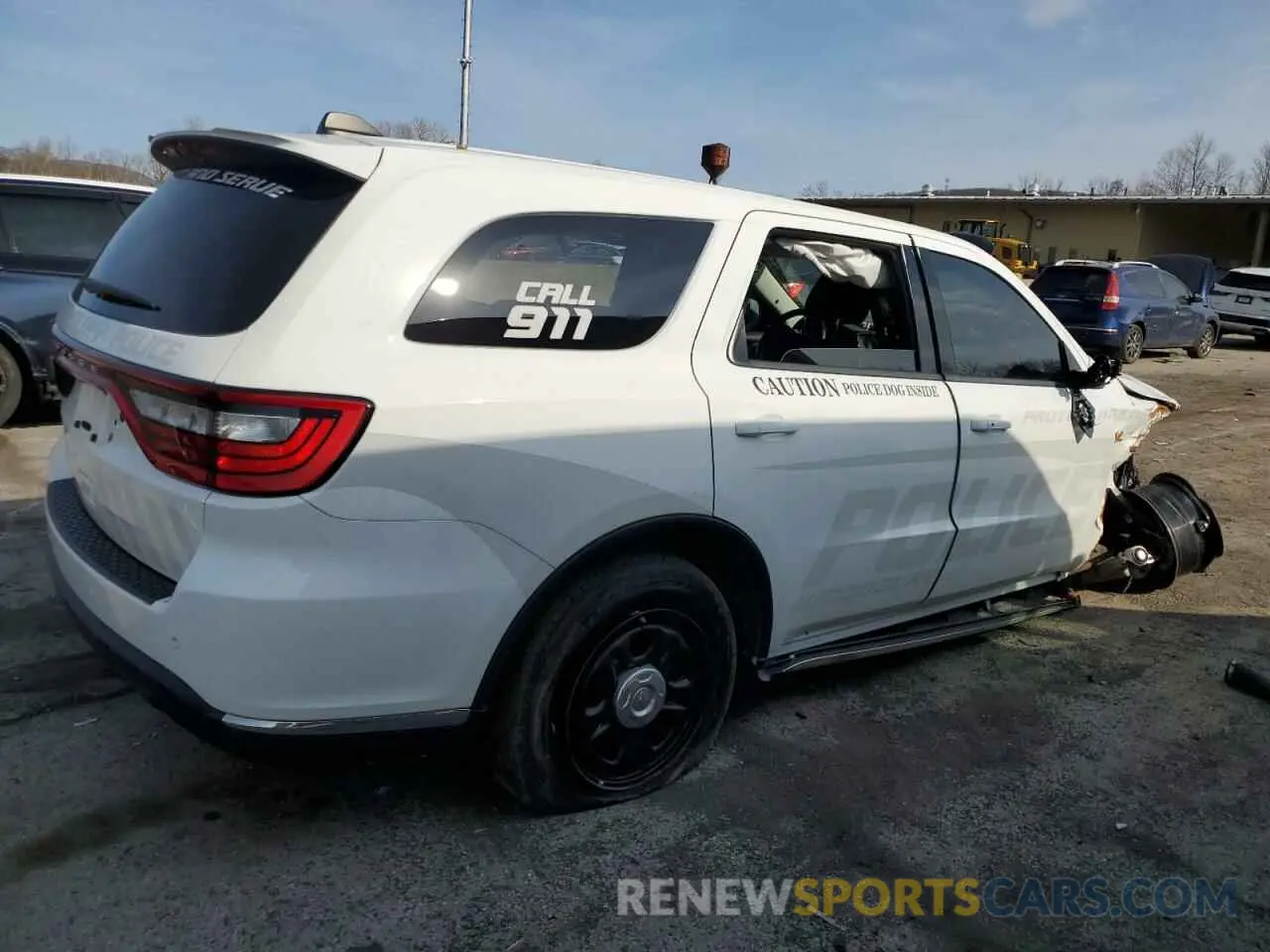 3 Photograph of a damaged car 1C4SDJFTXMC683740 DODGE DURANGO 2021