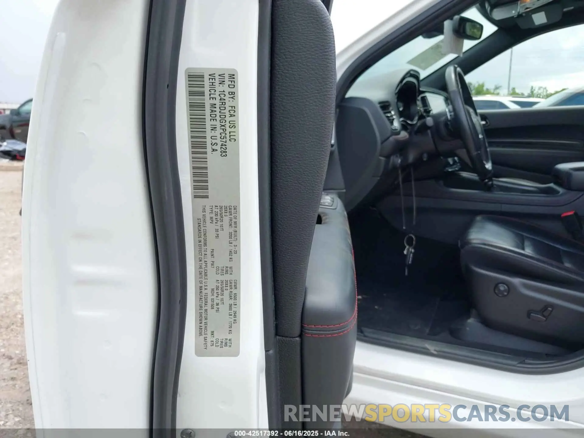9 Photograph of a damaged car 1C4RDJDGXPC574283 DODGE DURANGO 2023