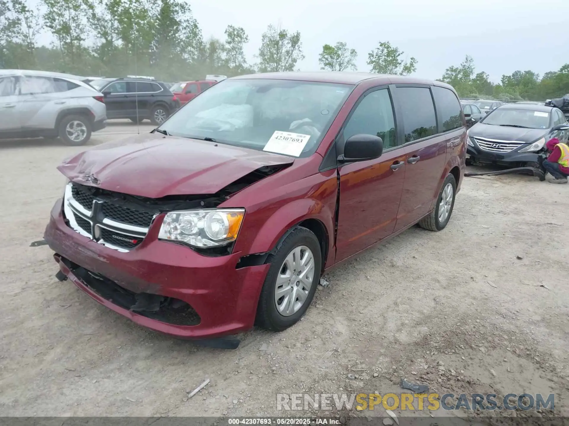 2 Фотография поврежденного автомобиля 2C4RDGBG6KR796647 DODGE GRAND CARAVAN 2019