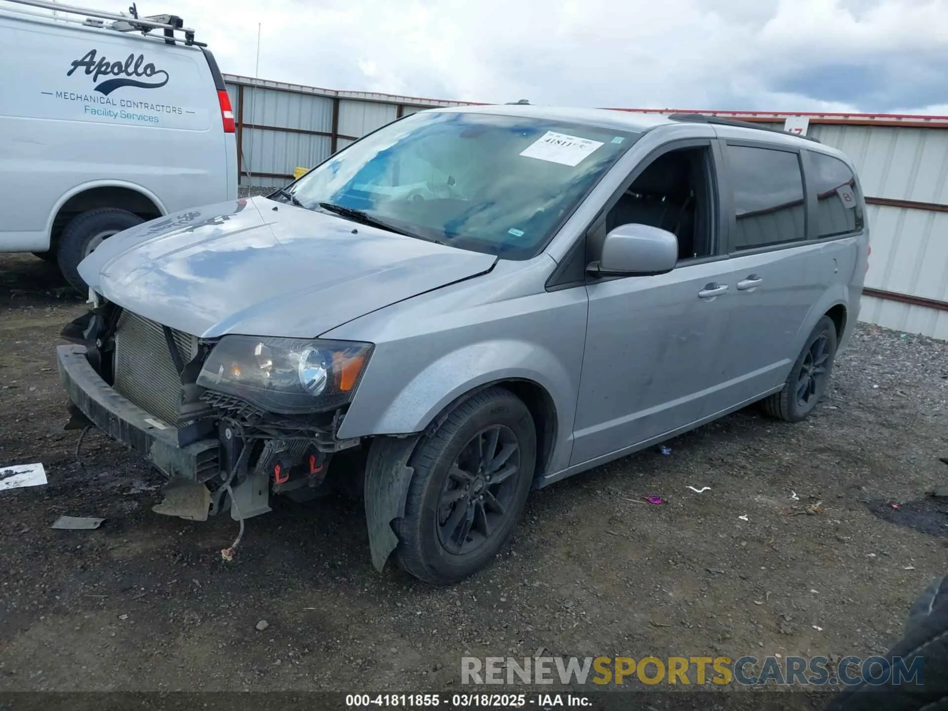 2 Photograph of a damaged car 2C4RDGEG7KR785782 DODGE GRAND CARAVAN 2019
