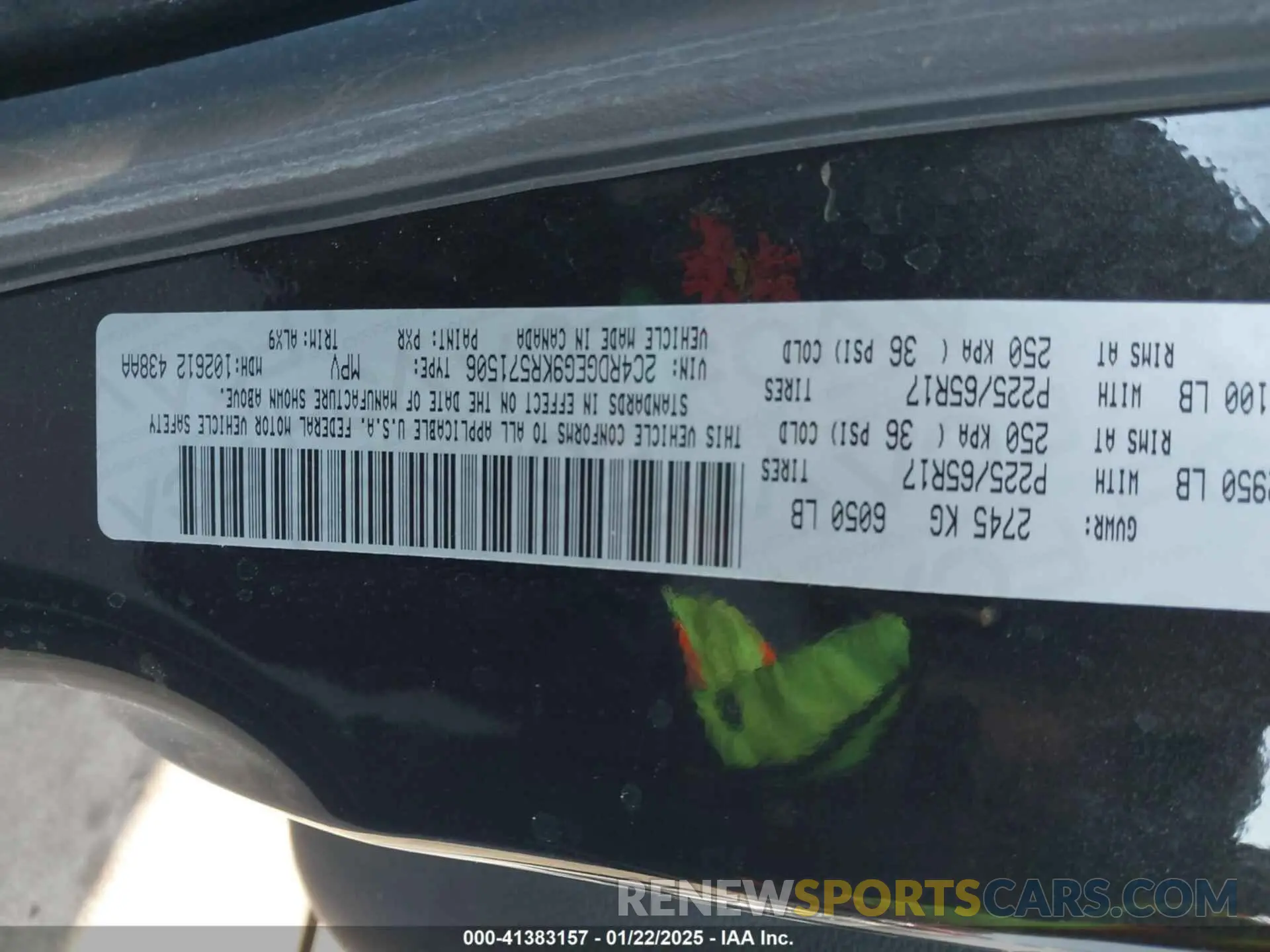 9 Photograph of a damaged car 2C4RDGEG9KR571506 DODGE GRAND CARAVAN 2019