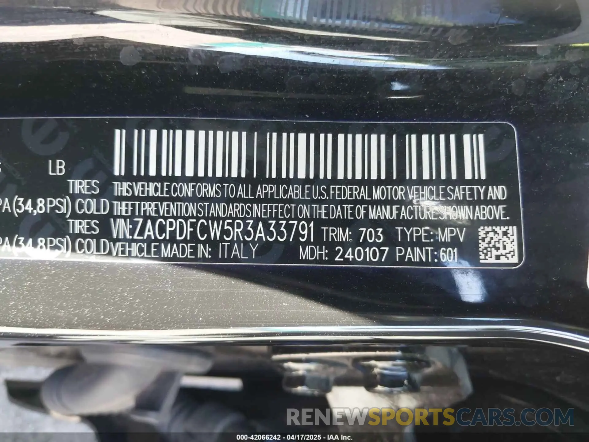 9 Фотография поврежденного автомобиля ZACPDFCW5R3A33791 DODGE HORNET 2024