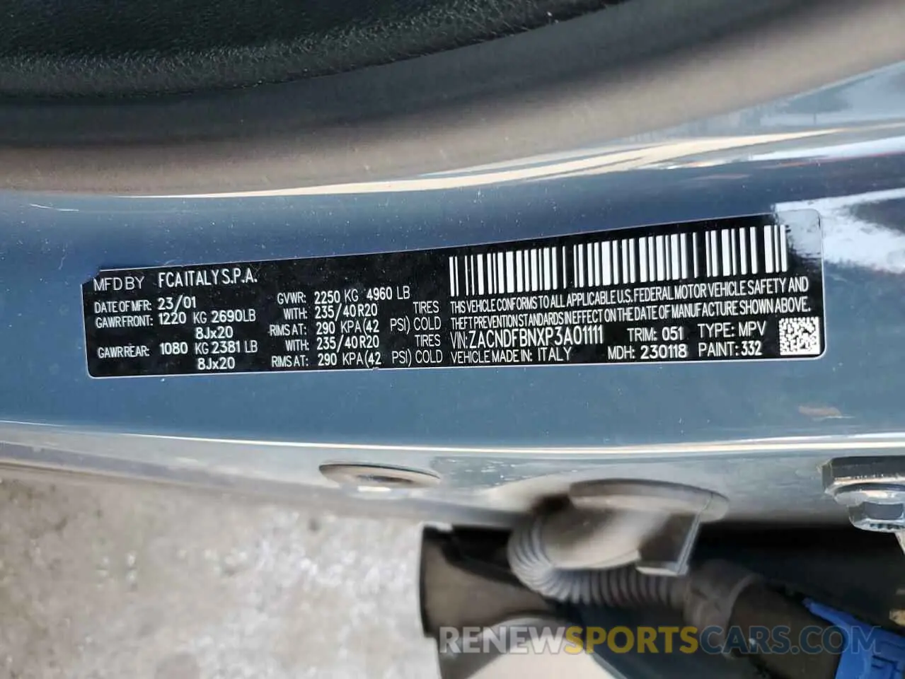 16 Фотография поврежденного автомобиля ZACNDFBNXP3A01111 DODGE HORNET GT 2023