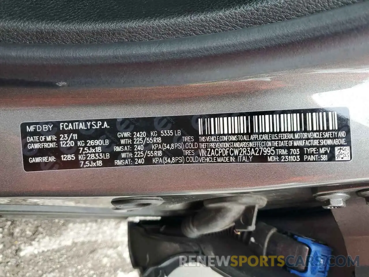 13 Фотография поврежденного автомобиля ZACPDFCW2R3A27995 DODGE HORNET R/T 2024