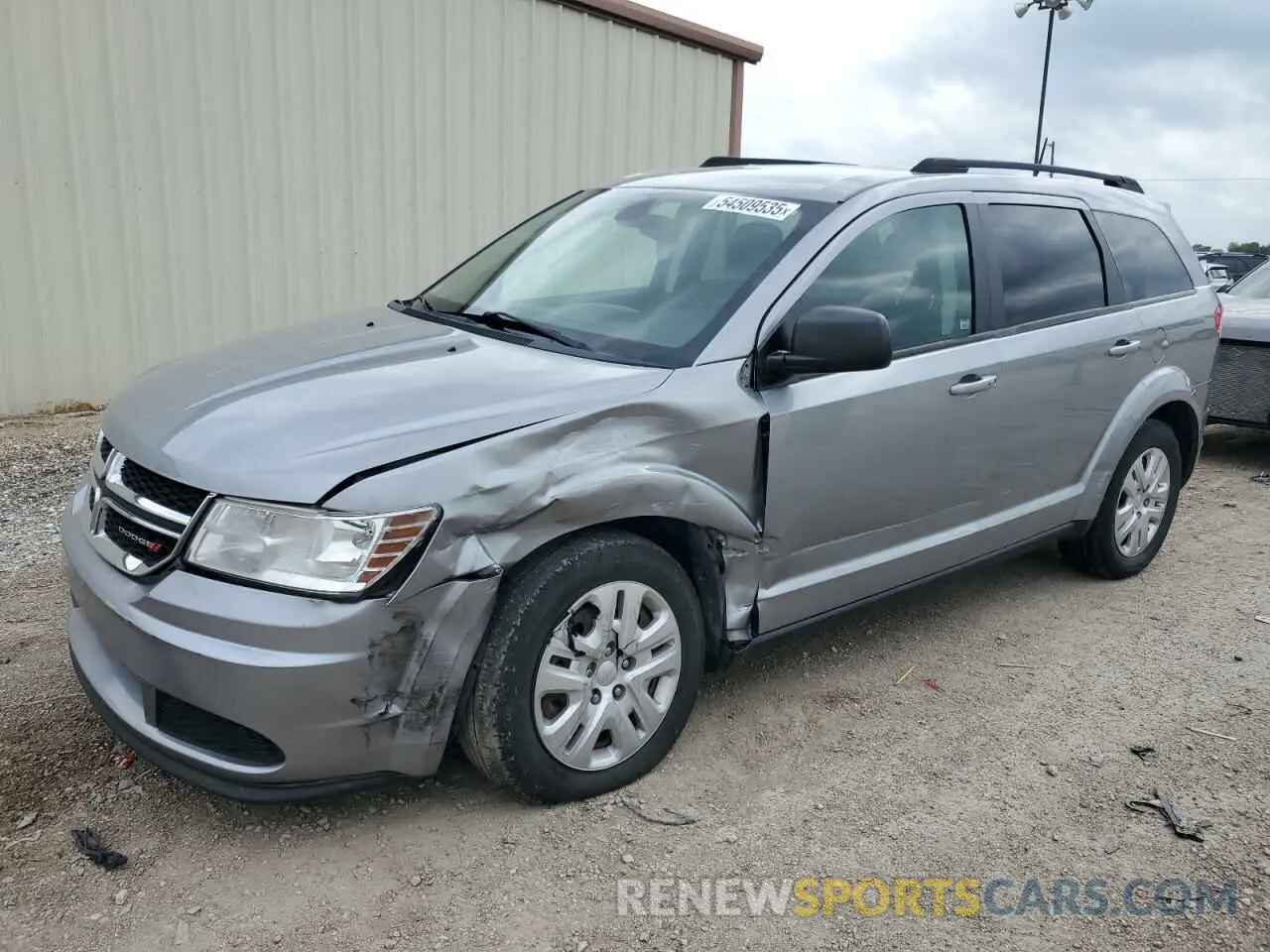 1 Photograph of a damaged car 3C4PDCABXKT810259 DODGE JOURNEY 2019