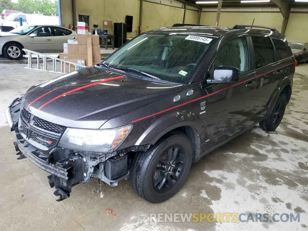 1 Photograph of a damaged car 3C4PDCBB0KT852387 DODGE JOURNEY 2019