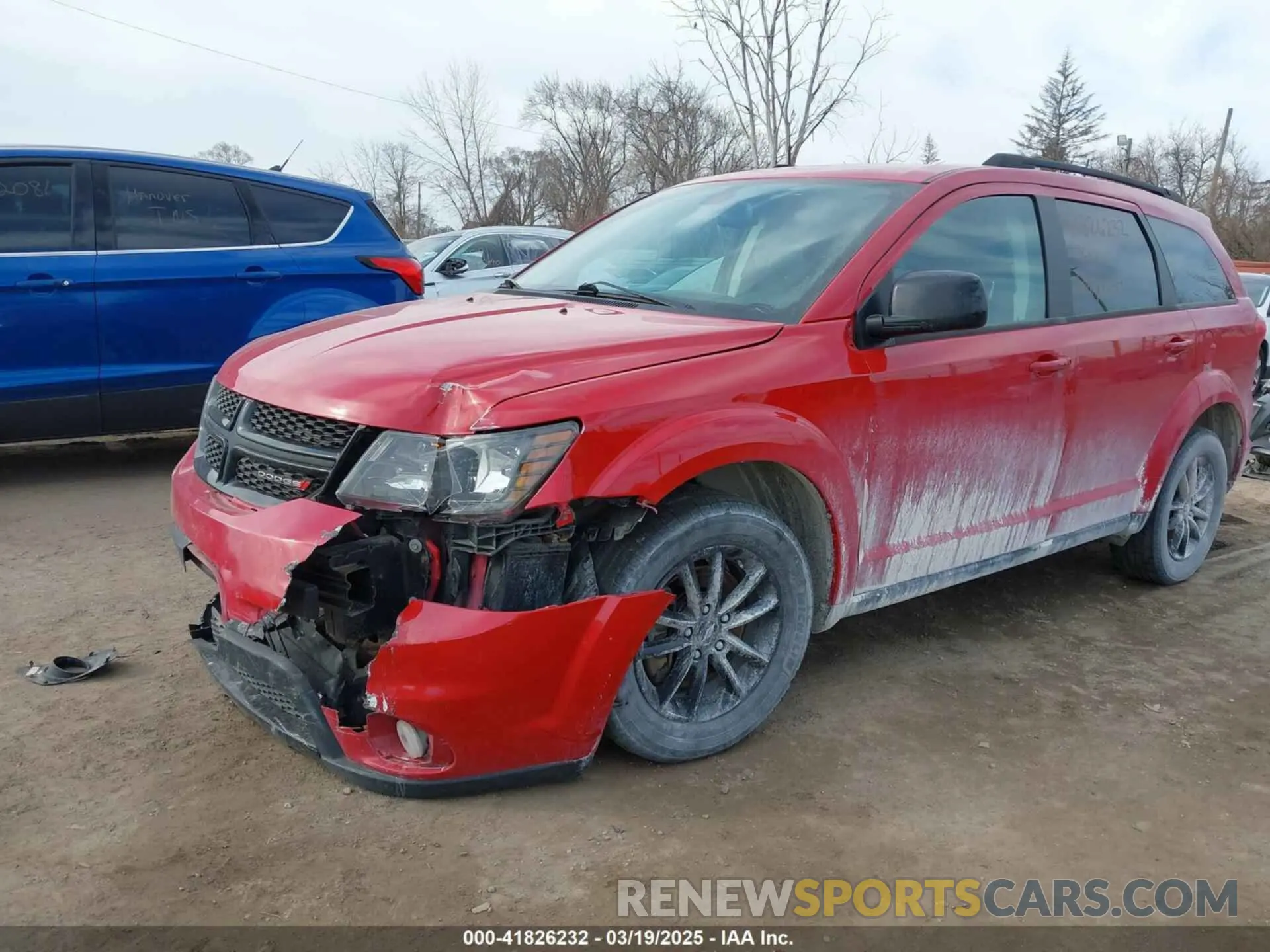 2 Photograph of a damaged car 3C4PDCBB0KT857055 DODGE JOURNEY 2019