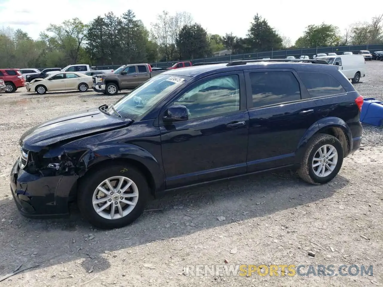 1 Photograph of a damaged car 3C4PDCBB8KT864738 DODGE JOURNEY 2019