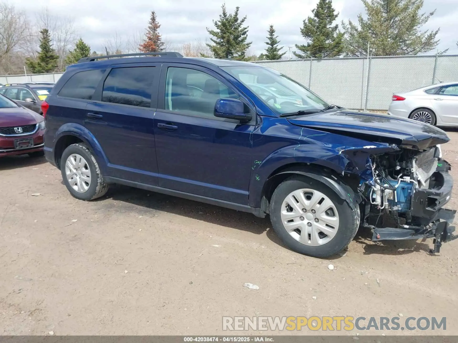 1 Photograph of a damaged car 3C4PDCBBXKT707700 DODGE JOURNEY 2019