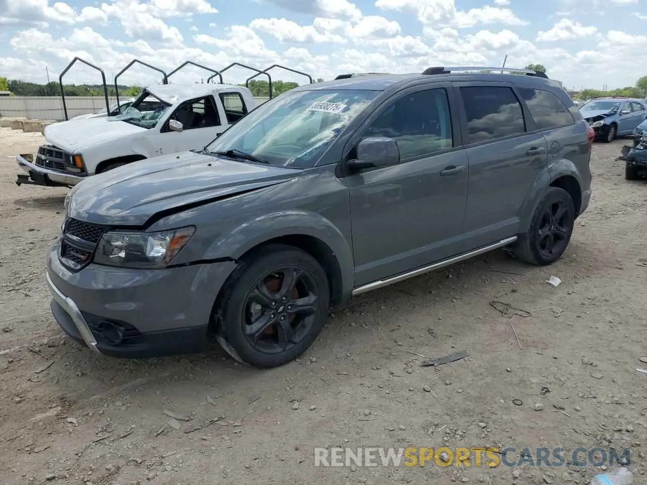 1 Photograph of a damaged car 3C4PDCGG1KT746390 DODGE JOURNEY 2019