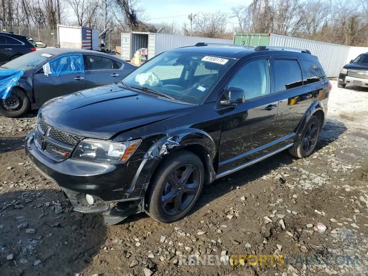 1 Photograph of a damaged car 3C4PDCGG2KT841301 DODGE JOURNEY 2019