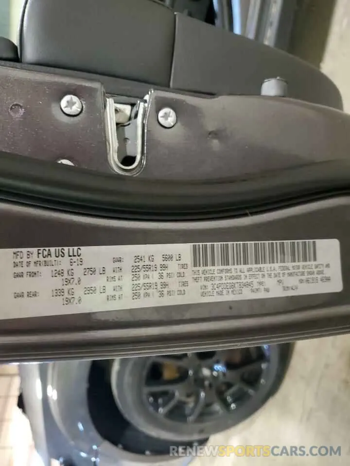 13 Фотография поврежденного автомобиля 3C4PDDEG6KT834845 DODGE JOURNEY 2019